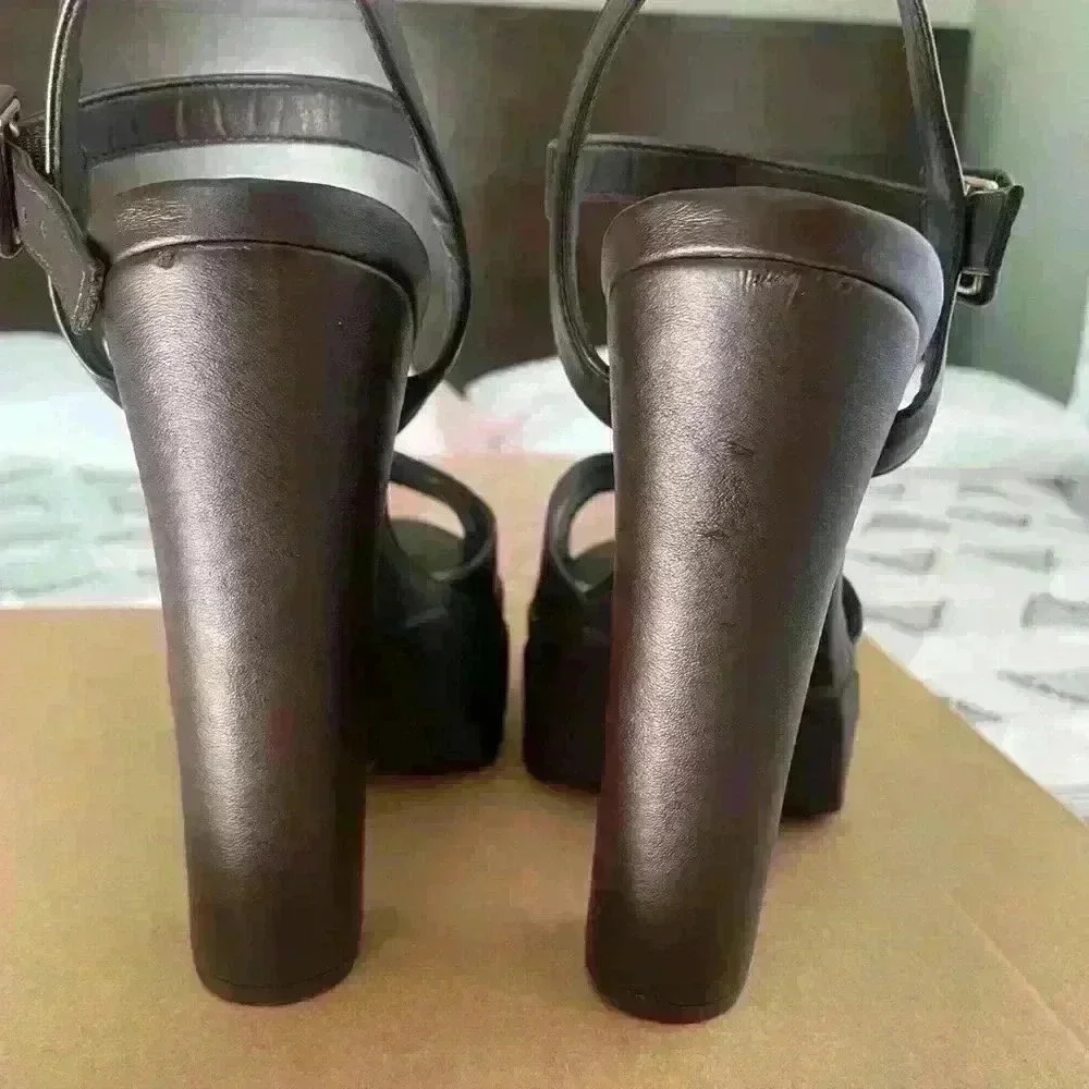 ALDO Brown Platform Sandals